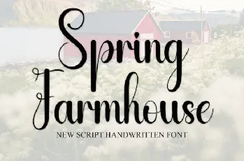 Spring Farmhouse Script Typeface font