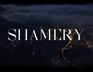 Shamery Typeface Free font