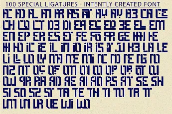 Intently Created Demo font