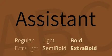 Assistant font