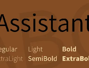 Assistant font