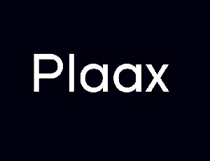 Plaax Family font