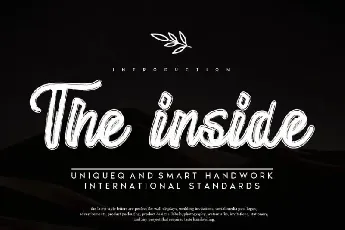 The inside Script font