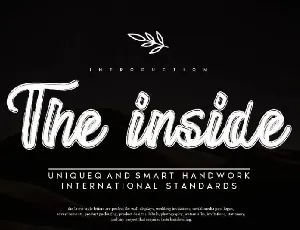 The inside Script font