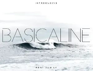 Basicaline Family font