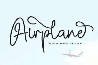 Airplane Script font