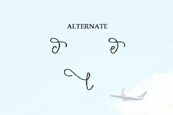 Airplane Script font