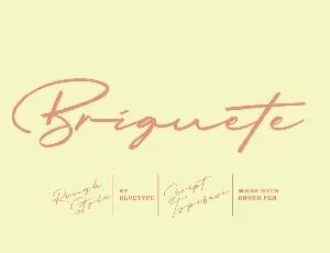 Briquete font