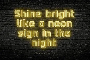 Neon Goodshine font