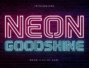 Neon Goodshine font