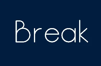 Break Family font