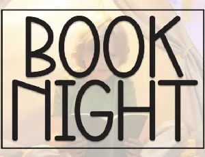 Book Night Display font