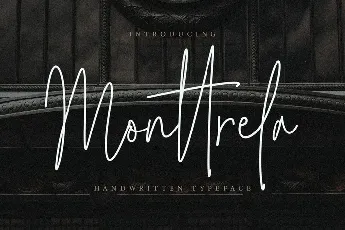 Monttrela Handwritten Signature font