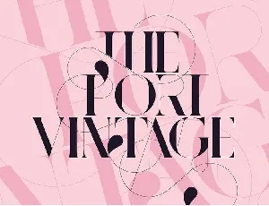 Port Vintage font