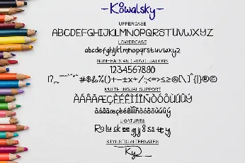 Koowalsky font