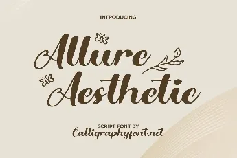 AllureAesthetic Demo font