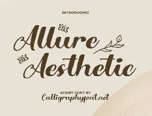 AllureAesthetic Demo font