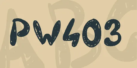 PW403 font