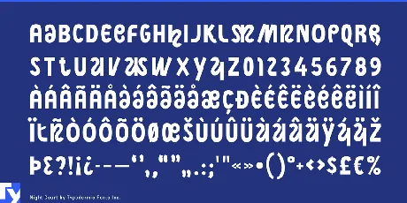 Night Court font