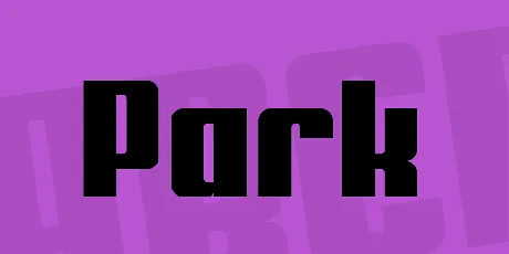 Park font