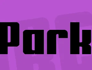 Park font