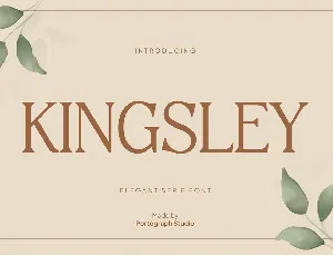 KINGSLEY font