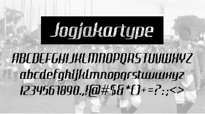 Jogjakartype font