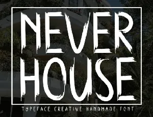 Never House Display font