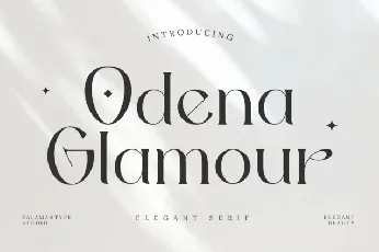 Odena Glamour font