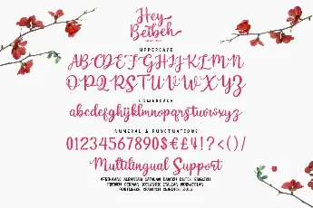 HeyBeibeh Demo font