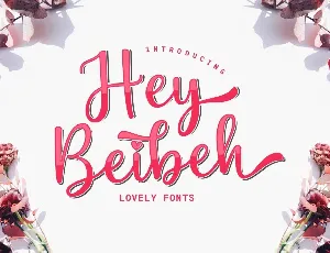 HeyBeibeh Demo font