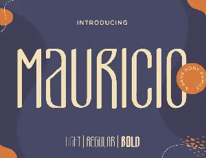 Mauricio Free Trial font