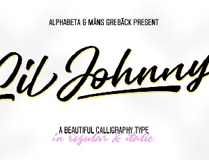 Lil Johnny PERSONAL USE ONLY font