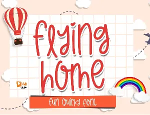 Flying Home font