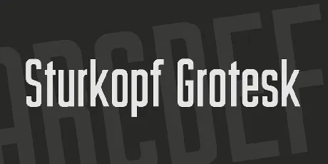 Sturkopf Grotesk font