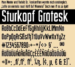 Sturkopf Grotesk font