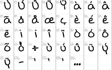 Lina's Hand font