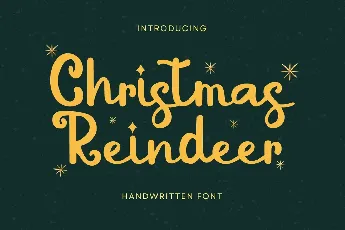 Christmas Reindeer font