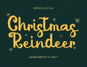 Christmas Reindeer font