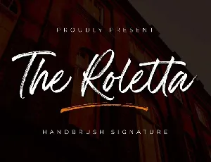 The Roletta font