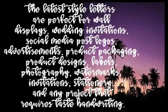 The Coconut Script font