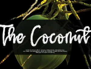 The Coconut Script font