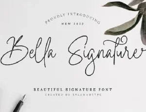Bella Signature font