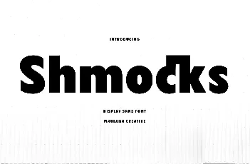 Shmocks font