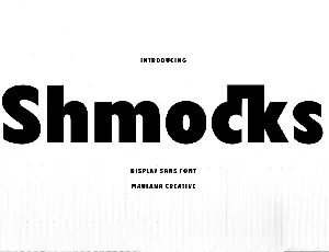 Shmocks font