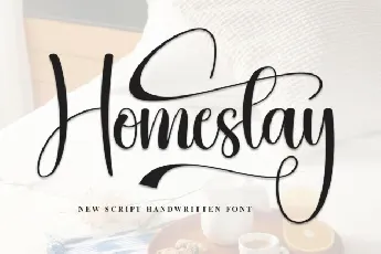 Homestay Calligraphy font