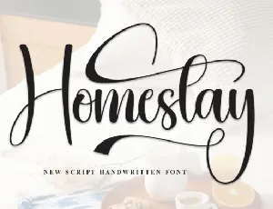 Homestay Calligraphy font