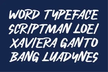 Scriptman font