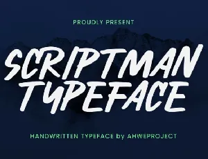 Scriptman font