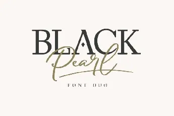 Black Pearl Duo font